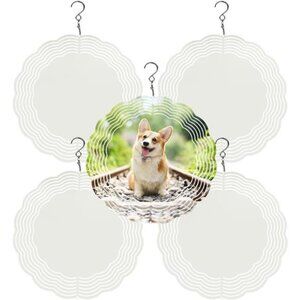 5 Pack Sublimation Wind Spinner Blanks 8 Inch Wind Spinners Sublimation Blanks